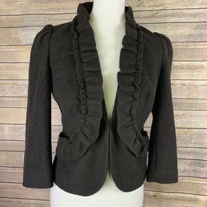 Anthropologie Elevenses Boucle de Souffle Blazer 0